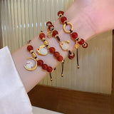 Rabbit Year Red Agate Crystal Bracelet
