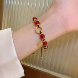 Rabbit Year Red Agate Crystal Bracelet