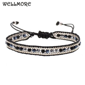 Bohemia Crystal Bead Chain Bracelet Charm Women's Jewelry