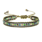 Bohemia Crystal Bead Chain Bracelet Charm Women's Jewelry