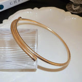 Elastic Layer Winding Snake Metal Bracelet for Women