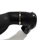Baroque Pearl Metal Chain Bracelet Romantic Wedding Jewelry