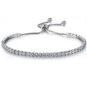 Adjustable CZ Zircon Charm Bracelet Top