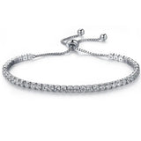Adjustable CZ Zircon Charm Bracelet Top