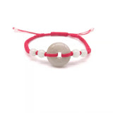 Burma Jade Rope Bracelet Charm Women's Hand Knitting Peace Buckle