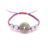 Burma Jade Rope Bracelet Charm Women's Hand Knitting Peace Buckle