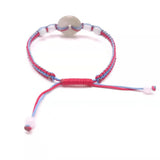 Burma Jade Rope Bracelet Charm Women's Hand Knitting Peace Buckle