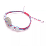 Burma Jade Rope Bracelet Charm Women's Hand Knitting Peace Buckle