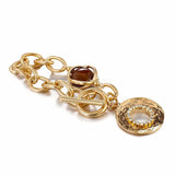 Stone Chain Bracelets for Women Rhinestone Charm Bracelets Jewelry