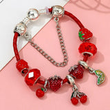 European Charm Men's Women's Bracelet, Snowflake Little Girl Year Christ