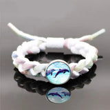 Sea Turtle Dolphin Snap Button Bracelet Beach Jewelry