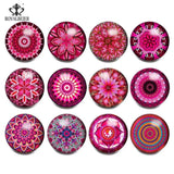 12pcs/lot Owl Mixed 18mm Glass Snap Button Charm for Snap Bracelet