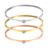 Stainless Steel Bangle Charm Cuff Bracelet Love Wedding Gift