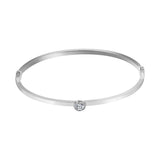 Stainless Steel Bangle Charm Cuff Bracelet Love Wedding Gift