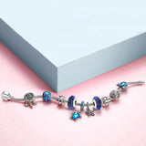 Summer Starfish Shell Leather Charm Bracelet