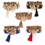 Boho Beaded Charm Bracelet Jewelry Sets For Women