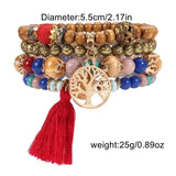 Boho Beaded Charm Bracelet Jewelry Sets For Women