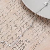 Cross Charms Bracelets Sequins Steel Chain Bracelets Number 5 Jewelry