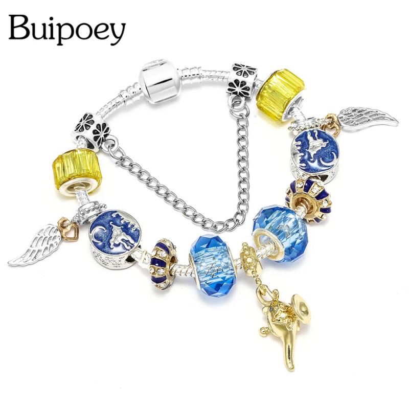 Retro Princess Magic Lamp Pendant Bracelet DIY Bangle
