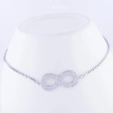 Vintage Zircon Charms Bracelets Copper Chain Square Friendship Bra