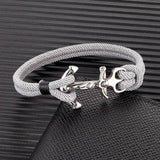 Navy Style Anchor Bracelets Double Strand Nautical Rope Bracelet