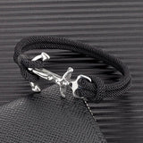 Navy Style Anchor Bracelets Double Strand Nautical Rope Bracelet