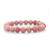 Natural Rhodochrosite Stone Bracelets 8MM Round Stone Bracelet