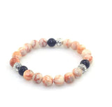Natural Rhodochrosite Stone Bracelets 8MM Round Stone Bracelet