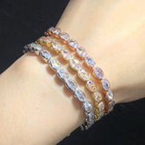 Women's CZ Adjustable Crystal Tennis Bracelet