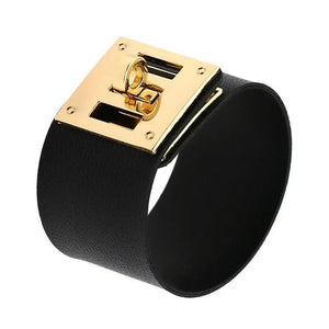 Wide Punk Bracelet Street Snap for Men and Women