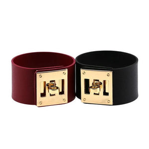 Wide Punk Bracelet Street Snap for Men and Women
