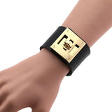 Wide Punk Bracelet Street Snap for Men and Women