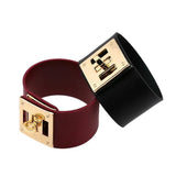 Wide Punk Bracelet Street Snap for Men and Women