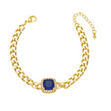 Cuban Chain Crystal Bracelet for Women