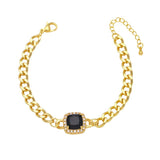 Cuban Chain Crystal Bracelet for Women