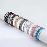Starfish Charm Leather Wrap Bracelet Magnetic Clasp