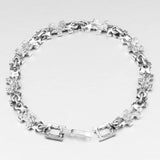 Vintage Ethnic Enamel Silver Plated Bracelet for Women
