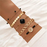 Bohemian Zircon Bracelet Set Women Jewelry Gift