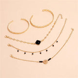 Bohemian Zircon Bracelet Set Women Jewelry Gift