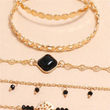 Bohemian Zircon Bracelet Set Women Jewelry Gift