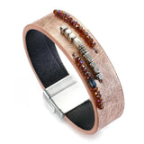 Bohemian Crystal Beads Charm Wrap Bracelet Femme Bijoux