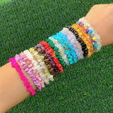 Irregular Natural Gem Stone Bracelet Stretch Chip Beads Crystal Wristband