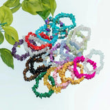 Irregular Natural Gem Stone Bracelet Stretch Chip Beads Crystal Wristband