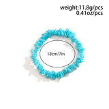 Irregular Natural Gem Stone Bracelet Stretch Chip Beads Crystal Wristband