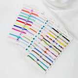 12pcs/Set Evil Eye Bracelets Seed Beaded Anklets Protection Amulet Gift