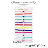 12pcs/Set Evil Eye Bracelets Seed Beaded Anklets Protection Amulet Gift