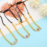 Copper Plated Beads Rope Chain Bracelet with Zircon Jewelry