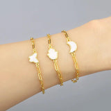 Paperclip Chain Butterfly Bracelet For Women Charms Statement Jewelry Gift