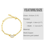 Paperclip Chain Butterfly Bracelet For Women Charms Statement Jewelry Gift
