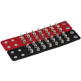 Three Row Spikes Rivet Stud Wide Cuff Leather Bangle Bracelet